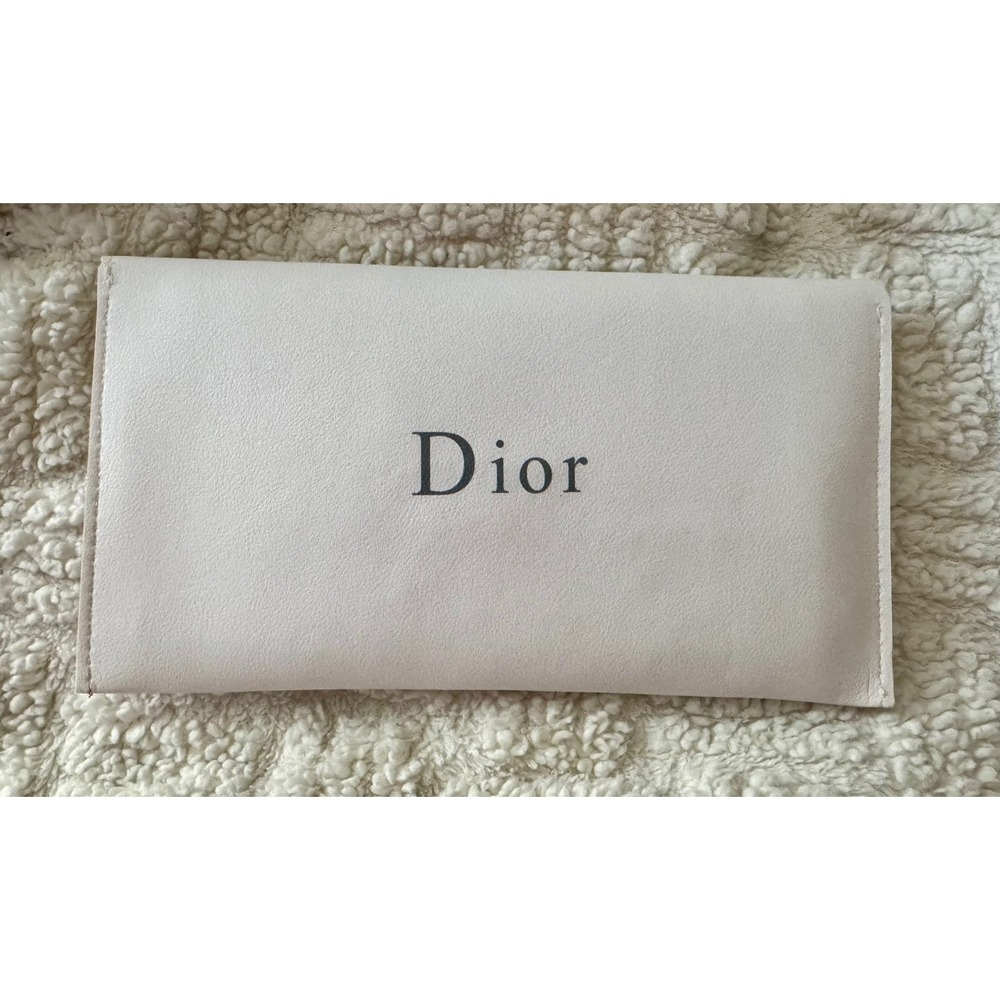 Dior White/Ivory Makeup Brush Pouch Case/Clutch